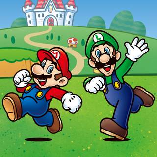Mario and Luigi iPhone wallpaper