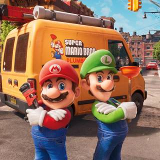Mario and Luigi iPhone wallpaper