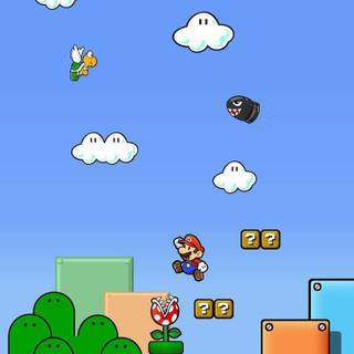 Mario and Luigi iPhone wallpaper