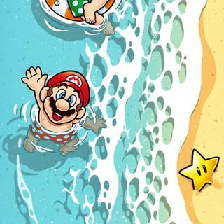 Mario and Luigi iPhone wallpaper