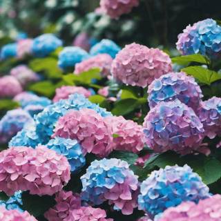 Hydrangea phone wallpaper