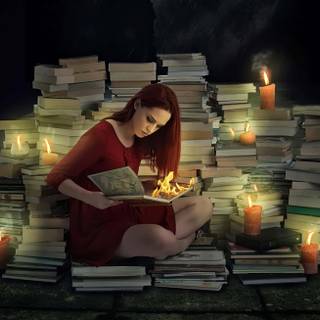 Reading desktop wallpaper