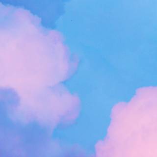 Pastel blue iPhone wallpaper