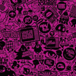 Black and pink desktop wallpaper