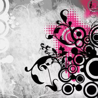 Black and pink desktop wallpaper