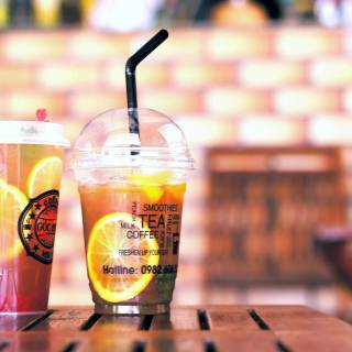 Bubble tea desktop wallpaper