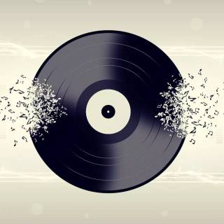 Aesthetic music desktop wallpaper