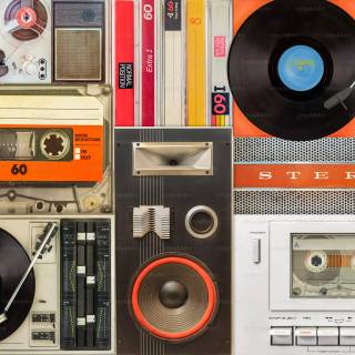 Aesthetic music desktop wallpaper