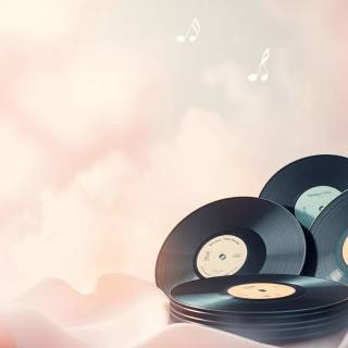 Aesthetic music desktop wallpaper