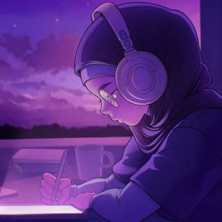 Aesthetic music desktop wallpaper