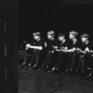 BTS minimalist desktop wallpaper