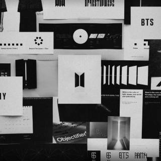 BTS minimalist desktop wallpaper