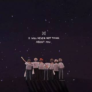 BTS minimalist desktop wallpaper