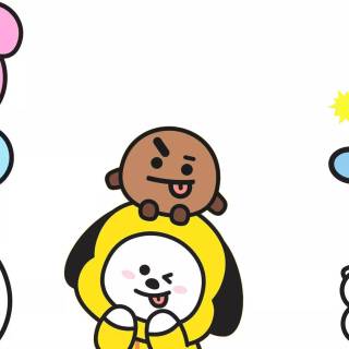 BTS minimalist desktop wallpaper