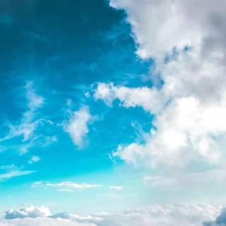 Blue sky mobile wallpaper