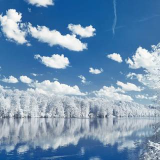 Blue sky mobile wallpaper