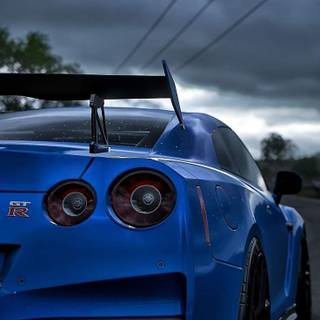 Dark blue car wallpaper