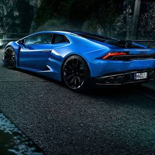 Dark blue car wallpaper