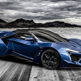 Dark blue car wallpaper