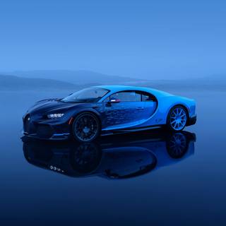 Dark blue car wallpaper