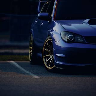 Dark blue car wallpaper