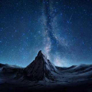 Night sky laptop wallpaper