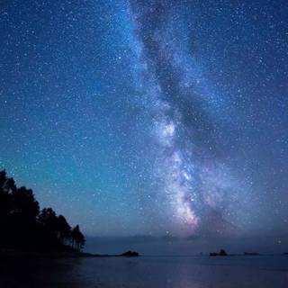 Night sky laptop wallpaper