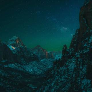 Night sky laptop wallpaper