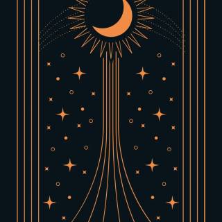 Vertical moon wallpaper