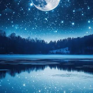 Vertical moon wallpaper