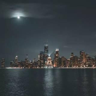 Vertical moon wallpaper