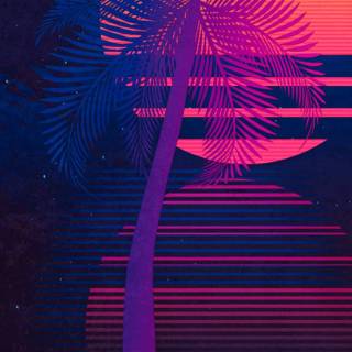 Vertical moon wallpaper