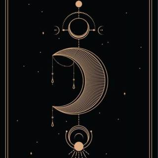 Vertical moon wallpaper