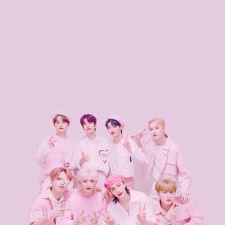 Stray Kids pink wallpaper