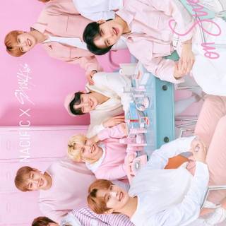 Stray Kids pink wallpaper