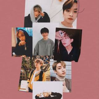 Stray Kids pink wallpaper