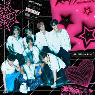 Stray Kids pink wallpaper