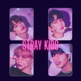 Stray Kids pink wallpaper