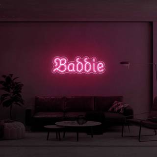 Neon baddie wallpaper