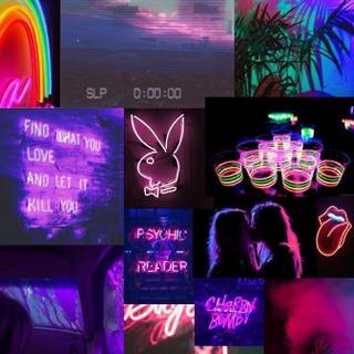 Neon baddie wallpaper