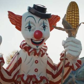 Clown in a Cornfield wallpaper