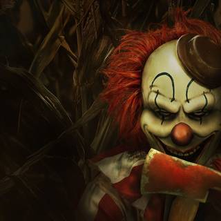Clown in a Cornfield wallpaper