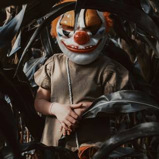 Clown in a Cornfield wallpaper
