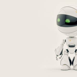 White robot wallpaper