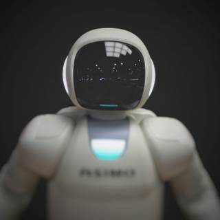 White robot wallpaper