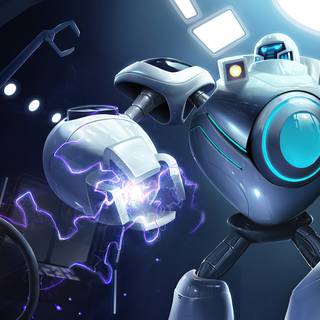 White robot wallpaper