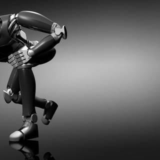 White robot wallpaper