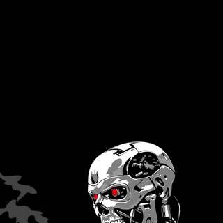 White robot wallpaper