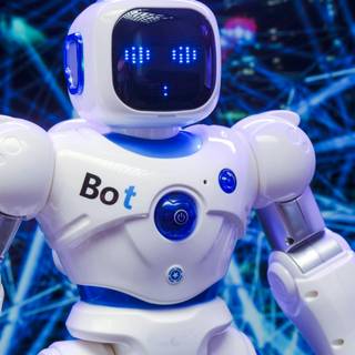 White robot wallpaper