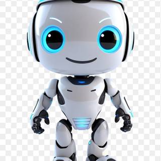 White robot wallpaper